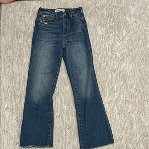 DAZE Women's Flare Blue Jeans